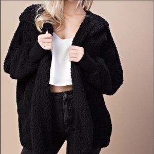 Black teddy jacket